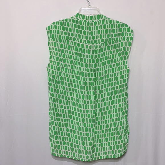 PLENTY Tracy Reese silk top sleeveless top hi-lo hemline women’s size medium - Picture 2 of 10